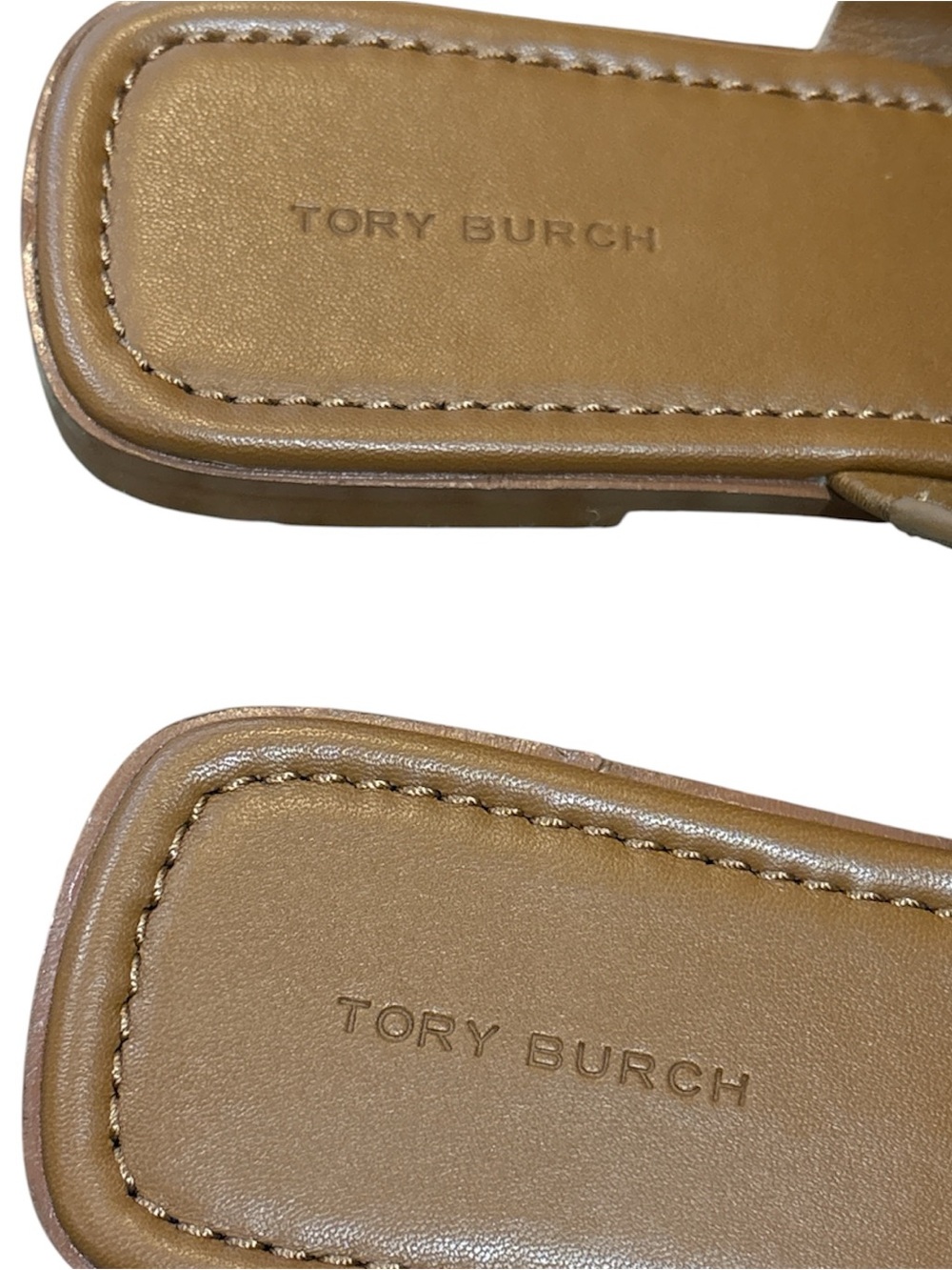 NEW Tory Burch Georgia Sandals Bourbon Calf Leather 157449 Size 8 - Picture 8 of 8